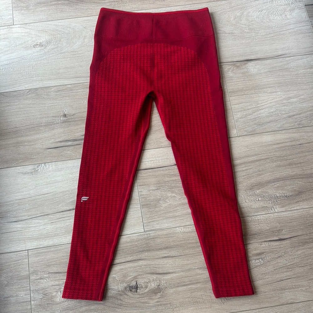 Fabletics Red Houndstooth Leggings